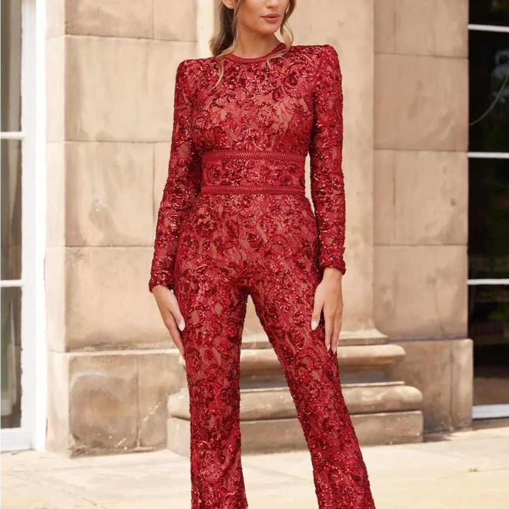 Red jumpsuit